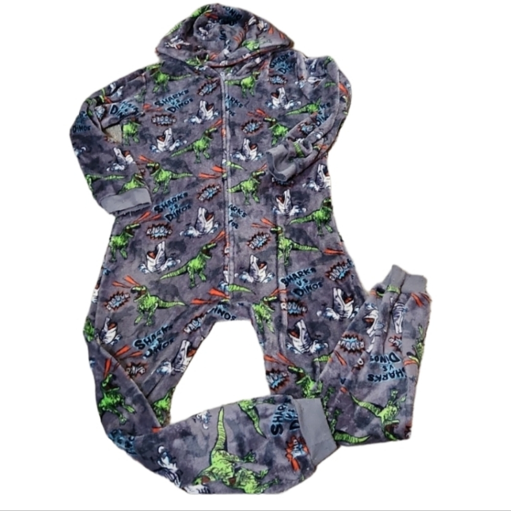 Childrens place 14 one piece footless hooded pjs